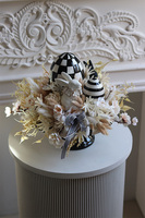 Wielkanocna Szachownica 2, stroik wielkanocny na paterze