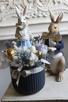 Paris, wielkanocny stroik z zającem