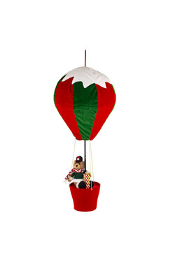 Balloon Xmas, zawieszka świąteczny balon G, wys.95cm