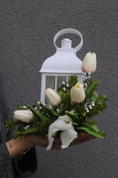 Angelo Spring Tulip, lampion nagrobny LED na kolumbarium