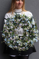 Mgiełka Kwiatowa, dekoracyjny wianek na drzwi