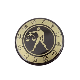 znak zodiaku Waga, magnes dekoracyjny, śr.6cm