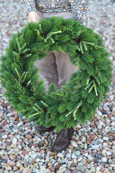 Natural Christmas, iglasty wianek jak żywy, śr.58cm 