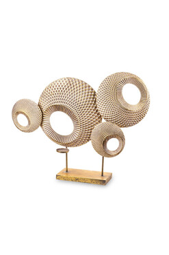 Galaxy, złota figurka dekoracja metalowa, wym.63.5x85x14cm 