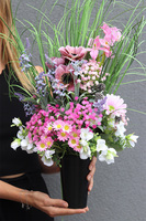 Flowerito Silver, komplet dekoracji nagrobnych