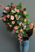 Molina, wiązanka nagrobna z mieczykiem