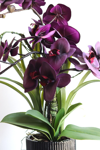 Fioletyna, wysokiej jakości sztuczny storczyk, wym.60cm
