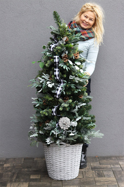 Scandi Design, choinka dekoracyjna, wys.157cm