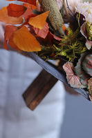 Autumn Heart Volcan, jesienna dekoracja nagrobna serce