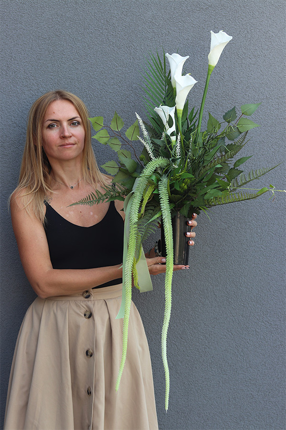 Kalla Elegance 2, zestaw dekoracji nagrobnych