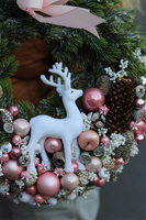 świąteczny wianek, Pudrovy Róż Zimowy