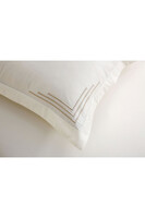 Luna Creme bawełniana pościel z haftem	