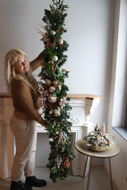 Olinea Christmas, świąteczna girlanda na kominek, dł.180cm  