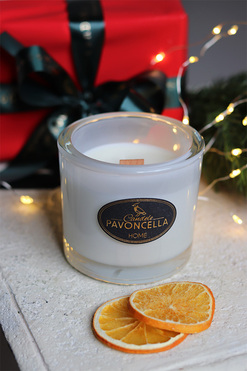 Smell of Christmas, sojowo-kokosowa świeca zapachowa w szkle, biała, 170g