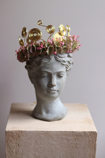 wianek na głowę / ozdoba do włosów Złota Baronowa, rozmiar uniwersalny