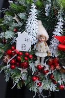 Zimowe Ferie, wysokiej jakości świąteczny wianek, śr.32cm