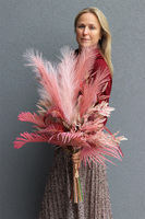 Rewia Dark Pink, różowy bukiet dekoracyjny