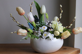 Słodziak Lonna, stroik wielkanocny z zajączkiem, wym.30x43cm