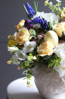 Eugelina, wielkanocna kompozycja w okrągłej donicy