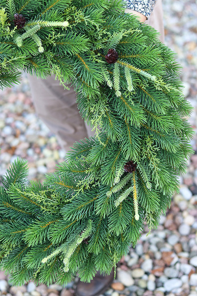 Natural Christmas, iglasty wianek jak żywy, śr.58cm