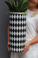 Szachownica 2, wysokiej jakości sztuczny storczyk