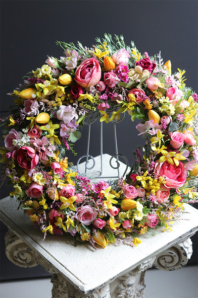 Wiosenna Zorza, wiosenny wianek dekoracyjny