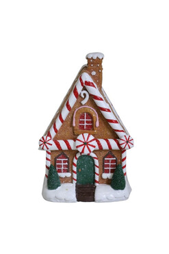 Gingerbread House E, świąteczny domek z piernika, wym.18.5x12.5x10.5cm
