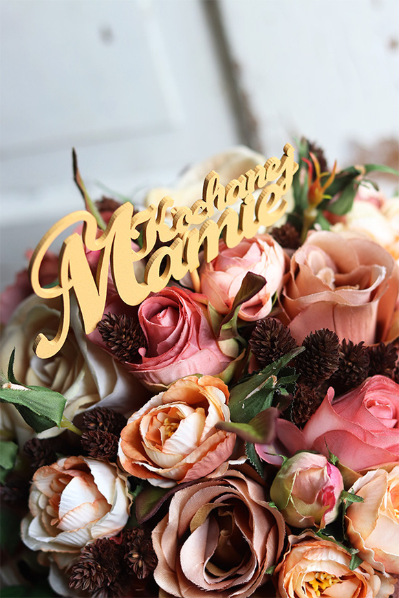 Kawowy Dzień Mamy, flowerbox z dedykacją, wym.33x24cm 