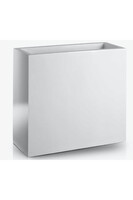 Fiberglass donica Rectangle White 50x20x50cm