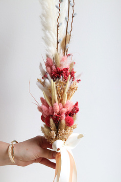 Koralowa Wielkanoc, palemka wielkanocna, dł.73cm