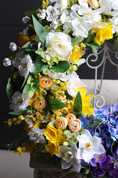 Flisatti Rainbow, duży wiosenny wianek