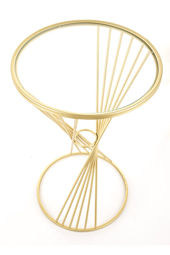 Gatsby, stolik boczny ze szklanym blatem tendom.pl