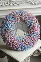 Balletina Blue, delikatny kwiatowy wianek na drzwi