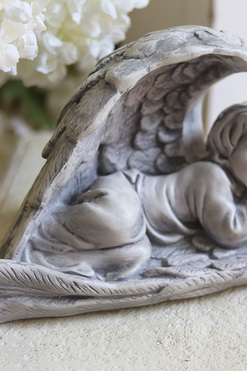 Aniołek Śpiący, figurka dekoracyjna, wym.30x18cm