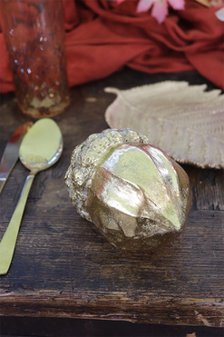 Żołądź Złoty, figurka dekoracyjna, wym.7x12x7cm 