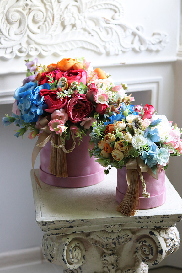 Tęcza Birds M, kolorowy flowerbox z chwostem