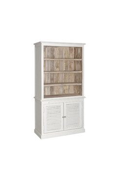 Bristol White, regał z szafką, wym.190x100x45cm