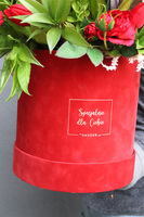 Red Spring Big, walentynkowy flowerbox z tulipanami