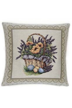Lavender Palace, wielkanocna poszewka gobelinowa dwustronna, 45x45cm
