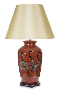 Żórawie, elegancka lampa stołowa, wys.66cm 