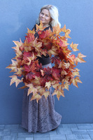 Klonowy, duży jesienny wianek, rozp.70cm