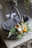 dekorowany koszyczek wielkanocny, Filana, wys.25cm