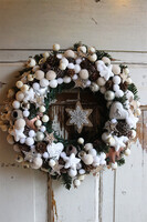 Świąteczny Kolor Big 2, bogaty wianek świąteczny LED