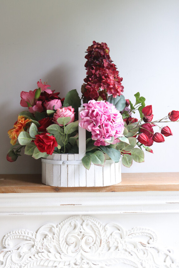 Hydrangelia, dekoracja nagrobna w skrzynce