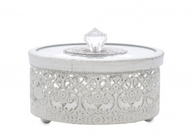 La Bella E, dekoracyjny pojemnik / puzderko, wym.8x12x12cm