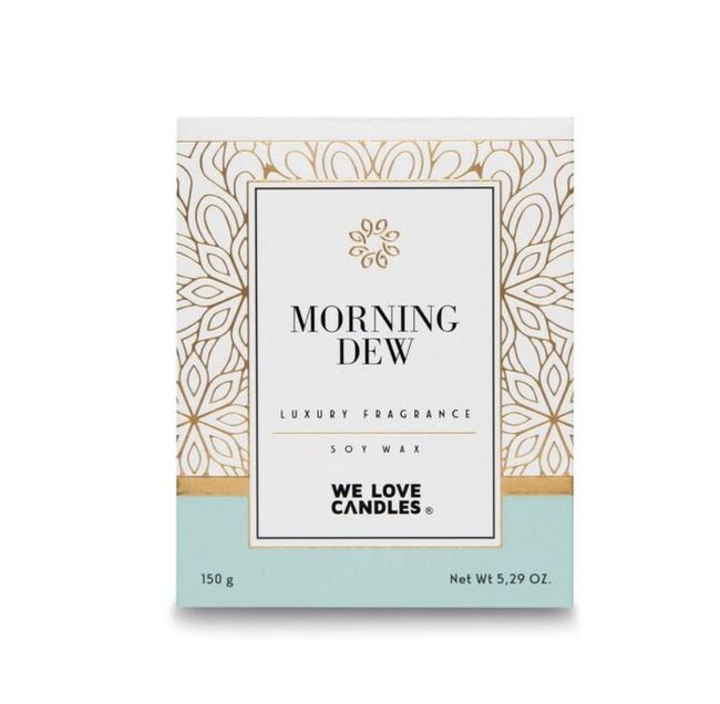 Morning Dew, sojowa świeczka zapachowa, Gold Series, 150g 