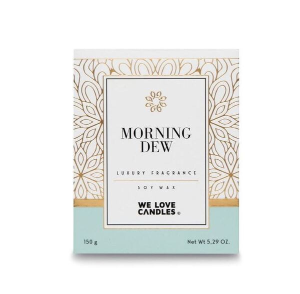 Morning Dew, sojowa świeczka zapachowa, Gold Series, 150g 