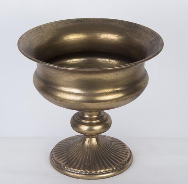 metalowa osłonka / puchar / naczynie, Esterra, wym.22.5x24.5x24.5cm