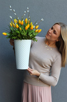 Żółte Tulipany, wiosenna kompozycja kwiatowa