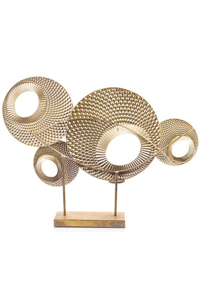 Galaxy, złota figurka dekoracja metalowa